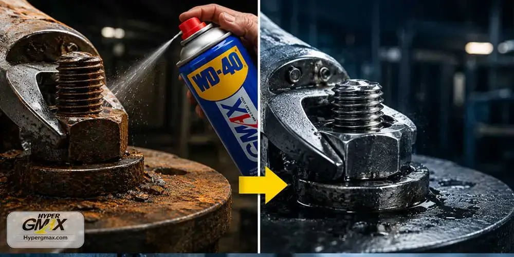 قبل و بعد از استفاده wd40