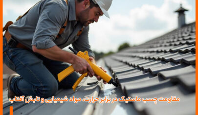 مقاومت چسب ماستیک در برابر حرارت، مواد شیمیایی و تابش آفتاب
