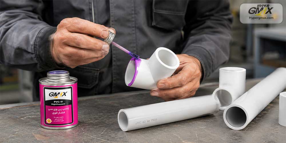 چسب pvc لوله