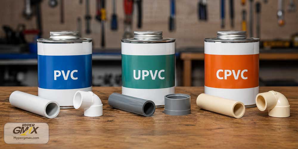 تفاوت چسب PVC UPVC و CPVC