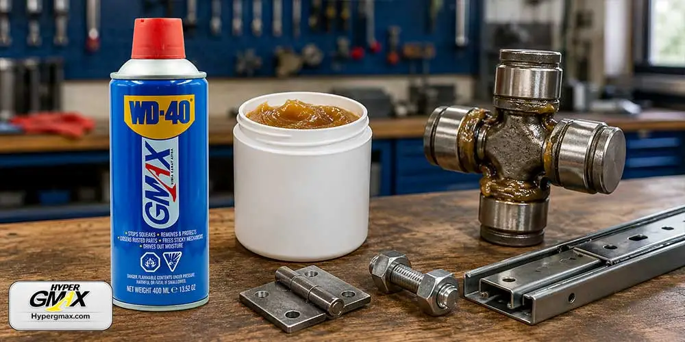 مقایسه کاربرد WD-40 و گریس در روانکاری قطعات مکانیکی
